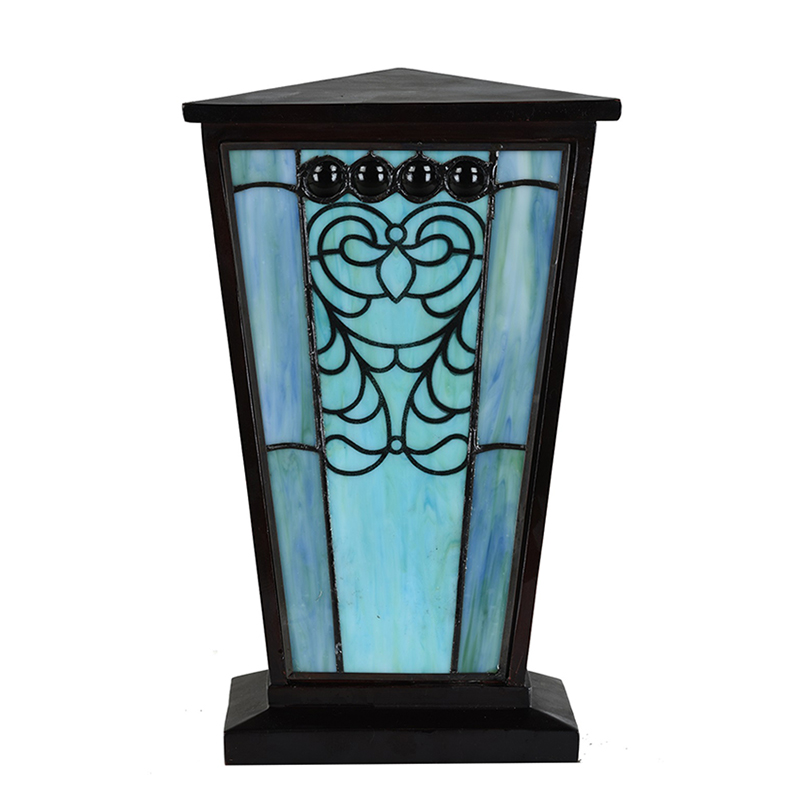 Stained Glass Cremation Urn for Ashes Large Turquoise Blue eBay
